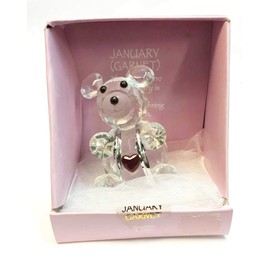 Home For ALL The Holidays Crystal Birthday Bear 3 inches (January/Garnet)