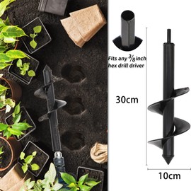 Garden Drill Garden Auger Drill Professional Drill Tree Flowering Planter Hand Drill Earth Drill Spiral Drill Earth Drill Hole For Planting Trees Planting Tool