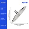 VBFF-Shower Head,rain shower head, 10 inch- Round Shower Head, 1.8