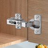 Chibery 2 PCS Half Overlay Soft Close Hinges, Clip ON