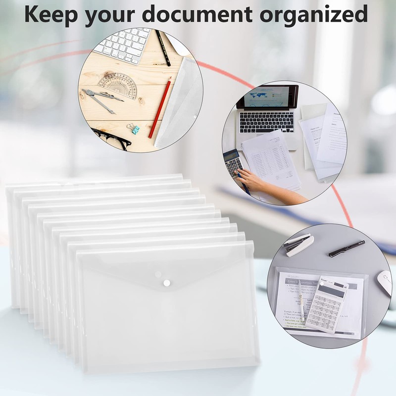 Skycase Document Wallets A4, Pack of 12 A4 Document Folder