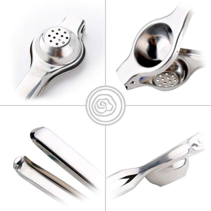Lemon juicer Lime Squeezer Stainless Steel Silver Citrus Squeezer for