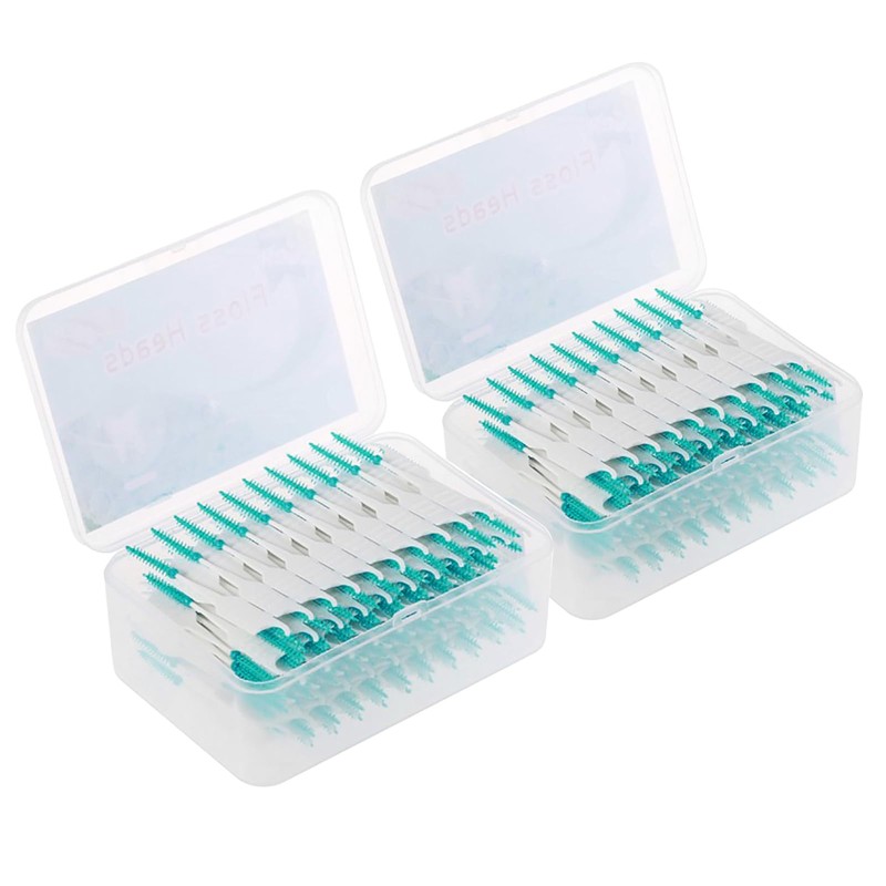 cepillos interdentales, palillo de Dientes de Silicona de Doble Punta