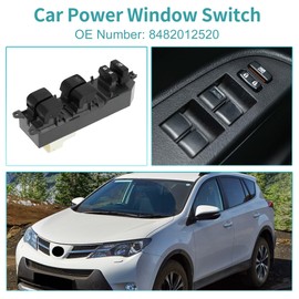 ACROPIX Front Left Driver Side Power Window Switch Window Control Switch Fit for Toyota RAV4 2006-2012 No.8482012520 - Pack of 1