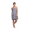 Turkuoise Linen Lightweight Spa/Bath Waffle Body Wrap with Adjustable Closure