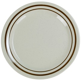 Yanco SS-109 Sesame Round Dinner Plate, 9" Diameter, Melamine, Pack of 24