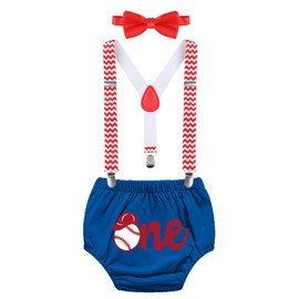 FMYFWY - Set de sesiones de fotos para bebé, diseño de béisbol, 006 Azul Real., Talla única