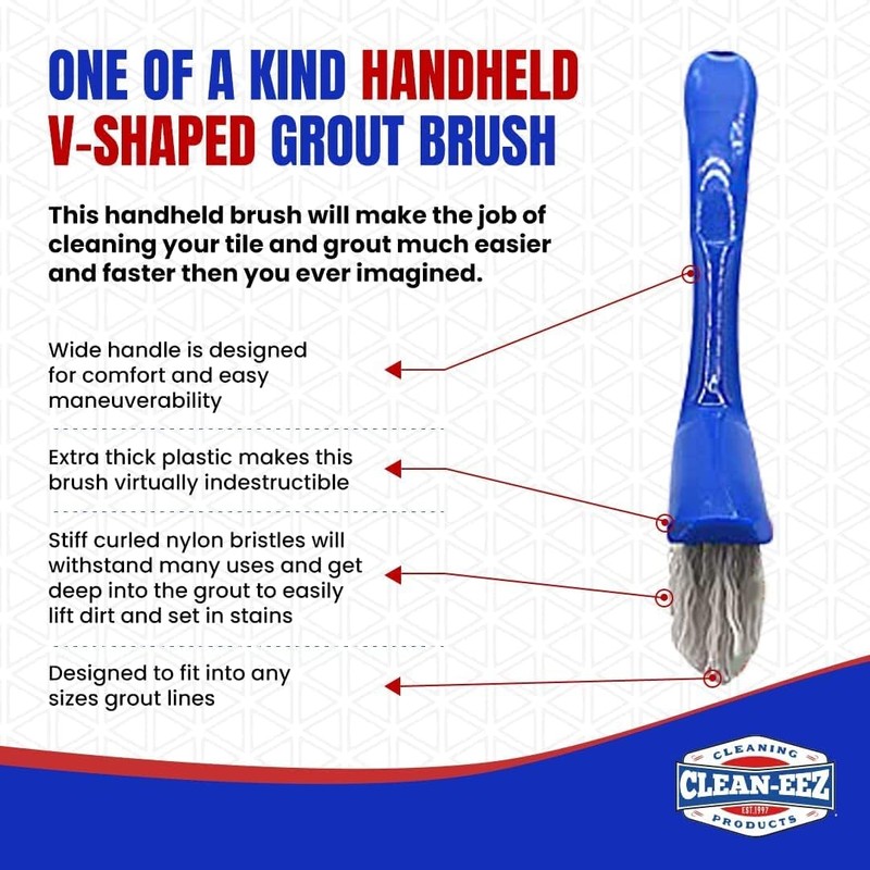 Clean-eez Grout-eez Tile Cleaner with Handheld Brush – 32 oz