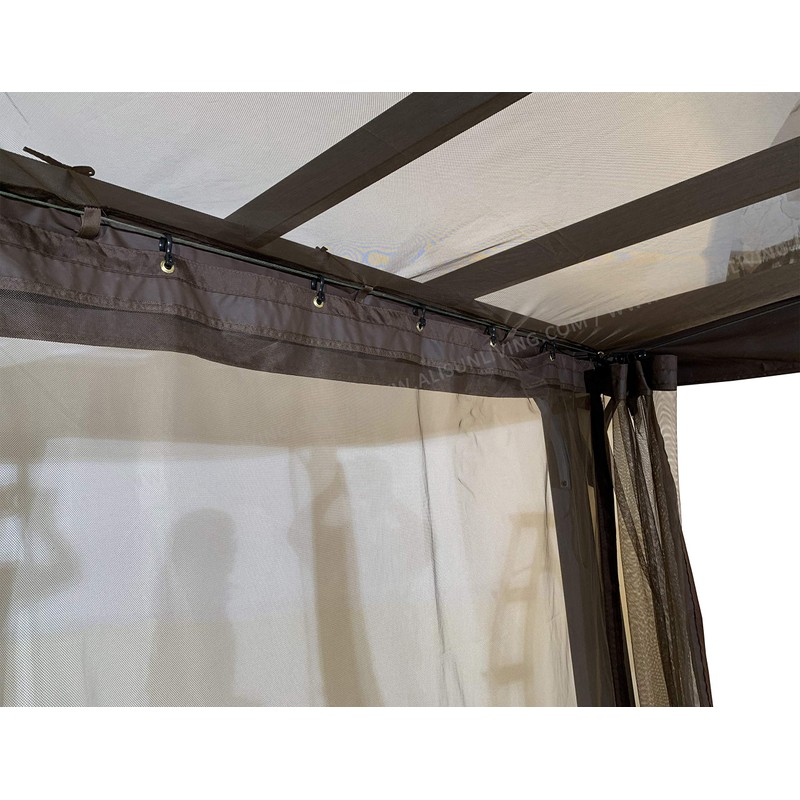 Replacement Mosquito Net for Flat-Roof Pergola - Mesh Bug Net