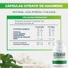 Citrato de Magnesio Naíma Sin Sabor 3 Frascos 100 Cápsulas