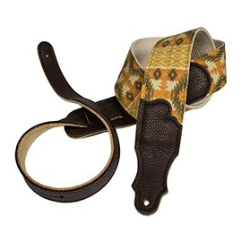 Franklin Strap 2" Old Aztec Guitar Strap, Gold, 38'' - 56''