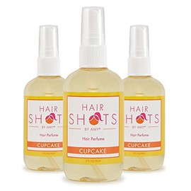 Hair Shots Heat Activated Hair Fragrance Cupcake Three Pack 3 Items: Cupcake