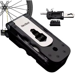 Pocket Bike Bicycle Repair Kit with Bit Set Compact Multifunction Tool for DIY Home Car Motorcycle Black Silver