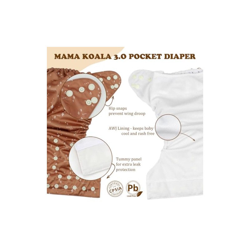 Mama Koala 3.0 - Pañales de tela para bebés con