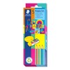 STAEDTLER Stationery Set in Colourful Happy Colours, 3 Noris Pencils,