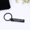 Premium Key Ring with Engraving "Fahr vorsichtig Mama" (German Language)