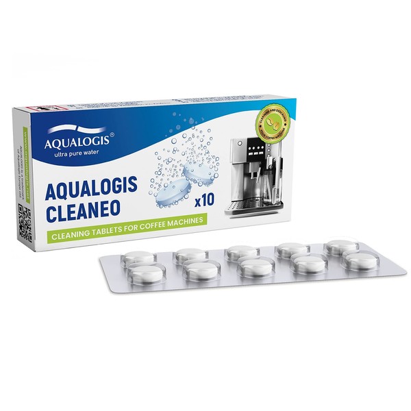 Aqualogis - Pastiglie per pulizia compatibili con Krups XS3000, Jura, Bosch 00311970, TZ8001N, Saeco CA6704, macchina da caffè