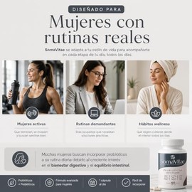 Probioticos femeninos 15 CEPAS + 60 capsulas (2 meses), salud digestiva y equilibrio femenino, liberacion retardada