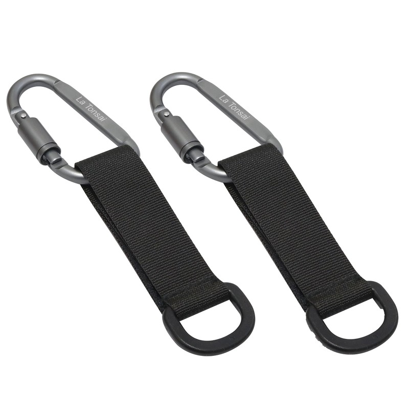Velcro Webbing Clip Molle System Hook Hanging Strap Holder (BLACK