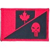 Unbranded SKULL CANADA FLAG PUNISHER BLACK OPS RED TACTICAL MILITARY