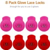 AliBall Glove Locks Baseball, Glove Lace Locks 8 Pack, Never