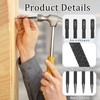 Debbery 4Pcs Positioning Punch Set, Portable Nail Punch, Metal Knurled