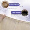 LaaVoo Blonde Weft Hair Extensions Human Hair Double Weft Hair