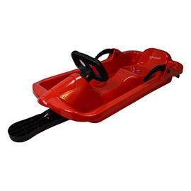 AlpenGaudi AlpenDrive Red Bob 93 cm Steering Bob Toboggan Children's Sledge