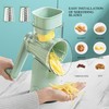 Rotary Cheese Grater, 5 in 1 Cheese Grater with Handle,