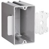 Single Gang Plastic Front Bracket Box, for Wood and Steel
