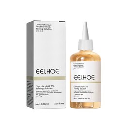 EELHOE glycolic acid 7% toner removes acne, repairs acne scars, moisturizes the skin, facial exfoliating essence, moisturizes and reduces skin blemishes, and tightens pores; Skincare Aloe.organic，skin repair the ordinary glycolicacid