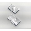 2Pc Flag USA Emblem 3D Badge Flag US Decal Nameplate