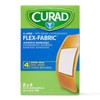 Curad Flex-Fabric Adhesive Bandages with Stretch to Conform to Wounds,