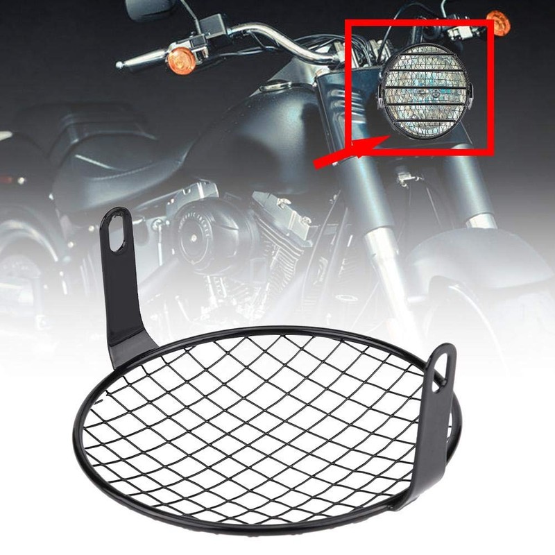 Suuonee 6.5" Headlight Grill Guard, Round Headlight Lamp Cover Mask
