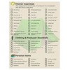 Ultimate Camping Hiking Gear Accessories Equipment Checklist -Laminated & Double