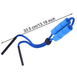EORTA Set of 3 Floating Eyeglasses Strap with Foam Adjustable Sports Sunglass/Eyeglass/Glasses Chain Retainer Neck Cord for Swimming Water Rafting Drift Outdoor Fishing Boating, Blue, Pink, Yellow