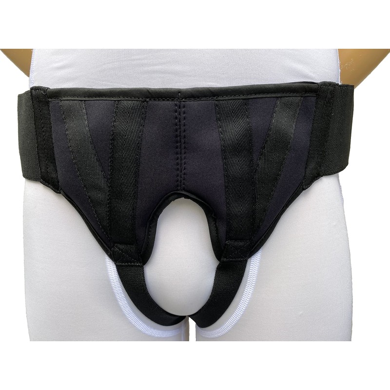 FlexaMed Hernia Gear Double Inguinal Hernia Groin Belt Black (L