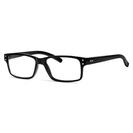Eyekepper Spring Hinges Vintage Reading Glasses Men Readers Black +3.75