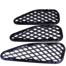 Prefer Warehouse 3Pcs Black Air Cowl Grille Flow Heater Duct Hole Cover Compatible with Toyota FJ Cruiser 2007-2014 Replace 5579135010, 5579235010, 5579635010