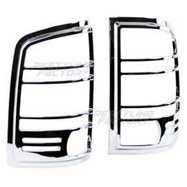 Restyling Factory Chrome ABS Tail Light Bezel Trim Cover for 07 to 13 GMC Sierra 07 08 09 10 11 12 13