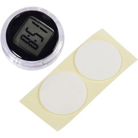 1Pc Mini Motorcycle Clocks,Lighting and Electrical,Stick On Analog Car Clock,Waterproof Stick-On Motorbike Mount Watch Digital Clocks,Mini Car Vent Stick-On Clock Watch for Dashboard Boat Bike Home