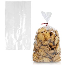 APQ - Pack de 100 bolsas de polietileno reforzadas, 6 x 3 x 12 pulgadas. Bolsas de polietileno nubladas 15,2 x 7,6 x 30,5 cm, 2 mil. Bolsas laterales extensibles. Bolsas de extremo abierto para uso industrial, servicio de alimentos, necesidades de salud.