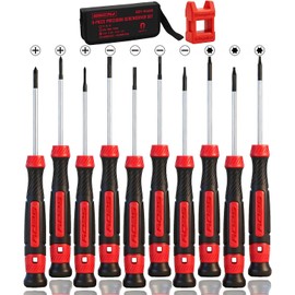 Juego de destornilladores de precisión de 11 piezas, mini destornilladores magnéticos para lentes, relojes, ordenadores, portátiles, teléfonos,
