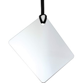 Mirror On A Rope ReflectX Travel Shower Mirror - Light and Durable - Made in The U.S.A. - Shatterproof - Easily Eliminate Fog and Shadows for a Clear Fog Free Reflection. (unclad)
