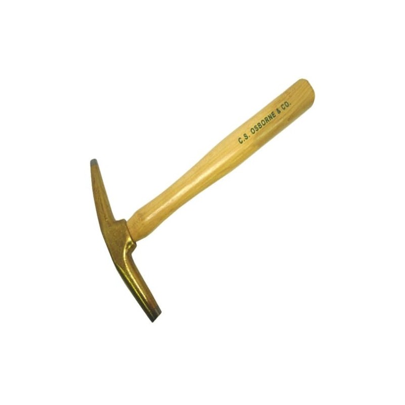 C.S. Osborne 7 Oz Bronze Magnetic Upholstery Hammer Mallet, Hickory