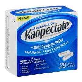 Kaopectate Multi-Symptom Relief Antidiarrheal Coated Caplets 28 Count Pack of 6
