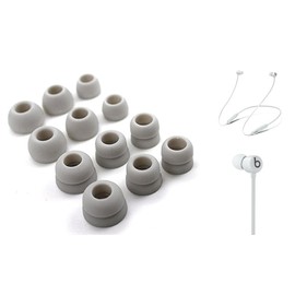 Replacement Eartips for Beats Flex Earphones, 12Pcs Grey Earbud Ear Tips