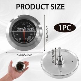 Yewseas Barbecue Thermometer Stainless Steel Barbecue Thermometer Gas Thermometer for Grill, 60-430℃/100-800℉, Grill Thermometer for All Grills, Smokers and Beard Carts