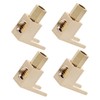 Tofficu Right Angle Banana Plug Clips 4pcs Speaker Connector for