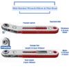 Wolfride 2Pcs Mini Ratchet Wrench Set, 1/4" Hex Bit Drive